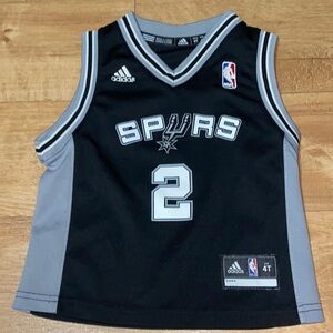 San Antonio Spurs Kawhi Leonard #2 adidas Black Icon Jersey Toddler Size 4T
